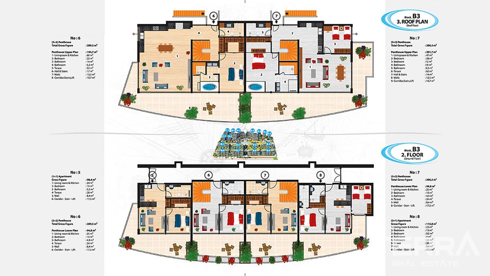 Luxury Sea View Apartments with Private Beach for Sale in Alanya - 5827