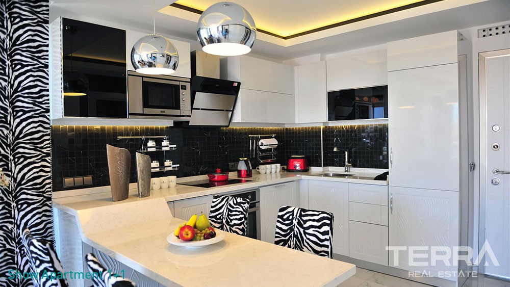 Luxury Sea View Apartments with Private Beach for Sale in Alanya - 5830