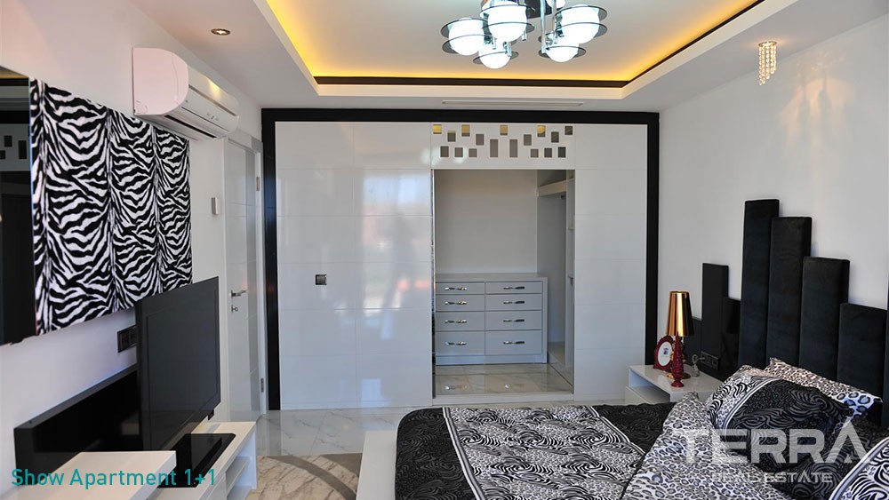 Luxury Sea View Apartments with Private Beach for Sale in Alanya - 5833