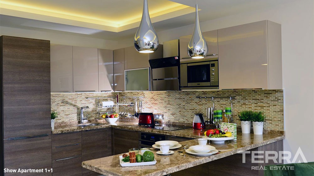 Luxury Sea View Apartments with Private Beach for Sale in Alanya - 5854
