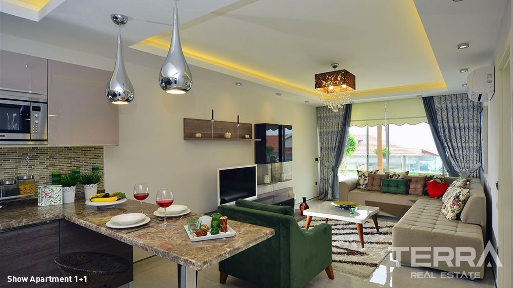 Luxury Sea View Apartments with Private Beach for Sale in Alanya - 5855