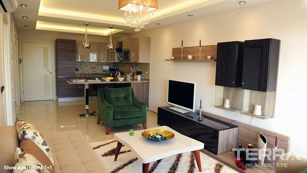 Luxury Sea View Apartments with Private Beach for Sale in Alanya - 5856