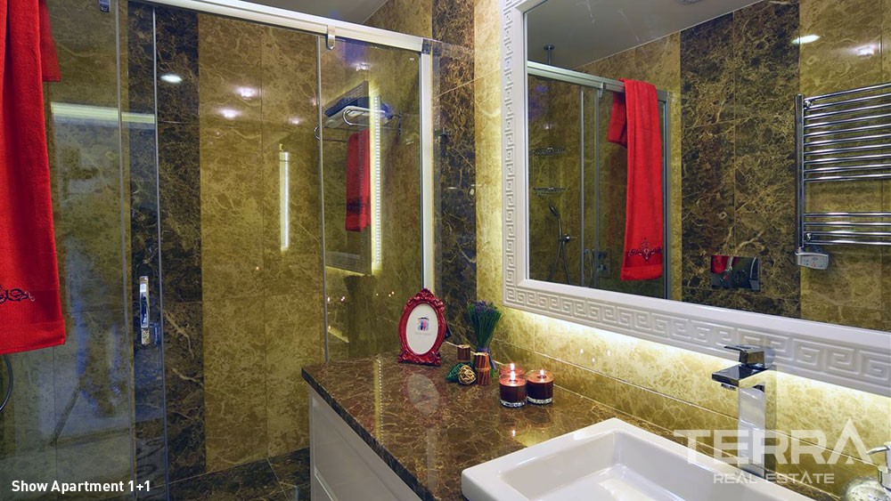 Luxury Sea View Apartments with Private Beach for Sale in Alanya - 5858
