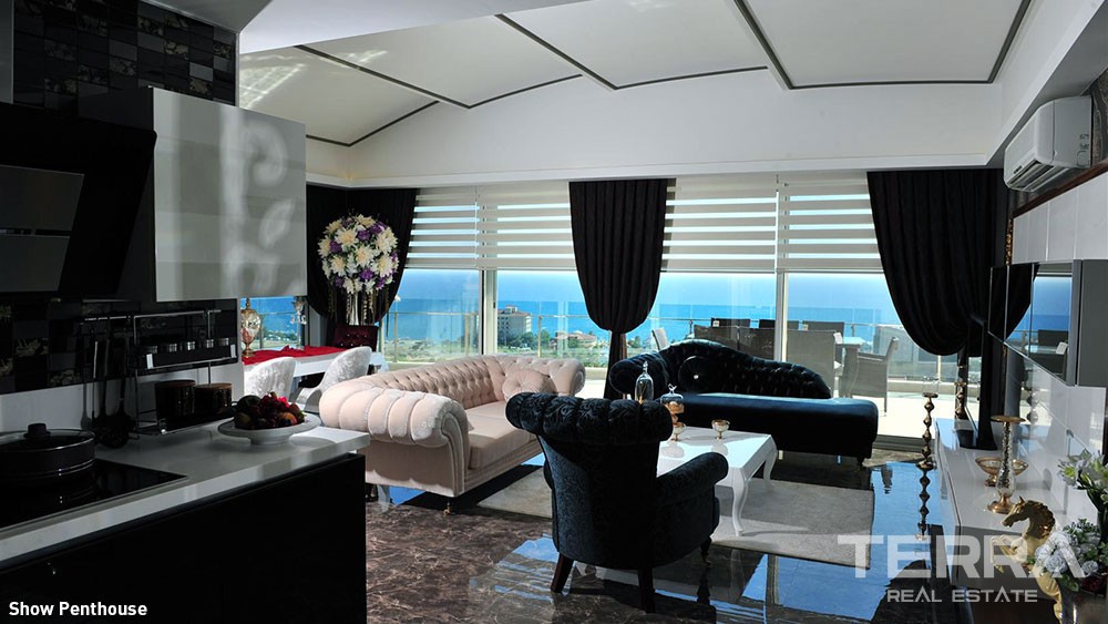 Luxury Sea View Apartments with Private Beach for Sale in Alanya - 5881