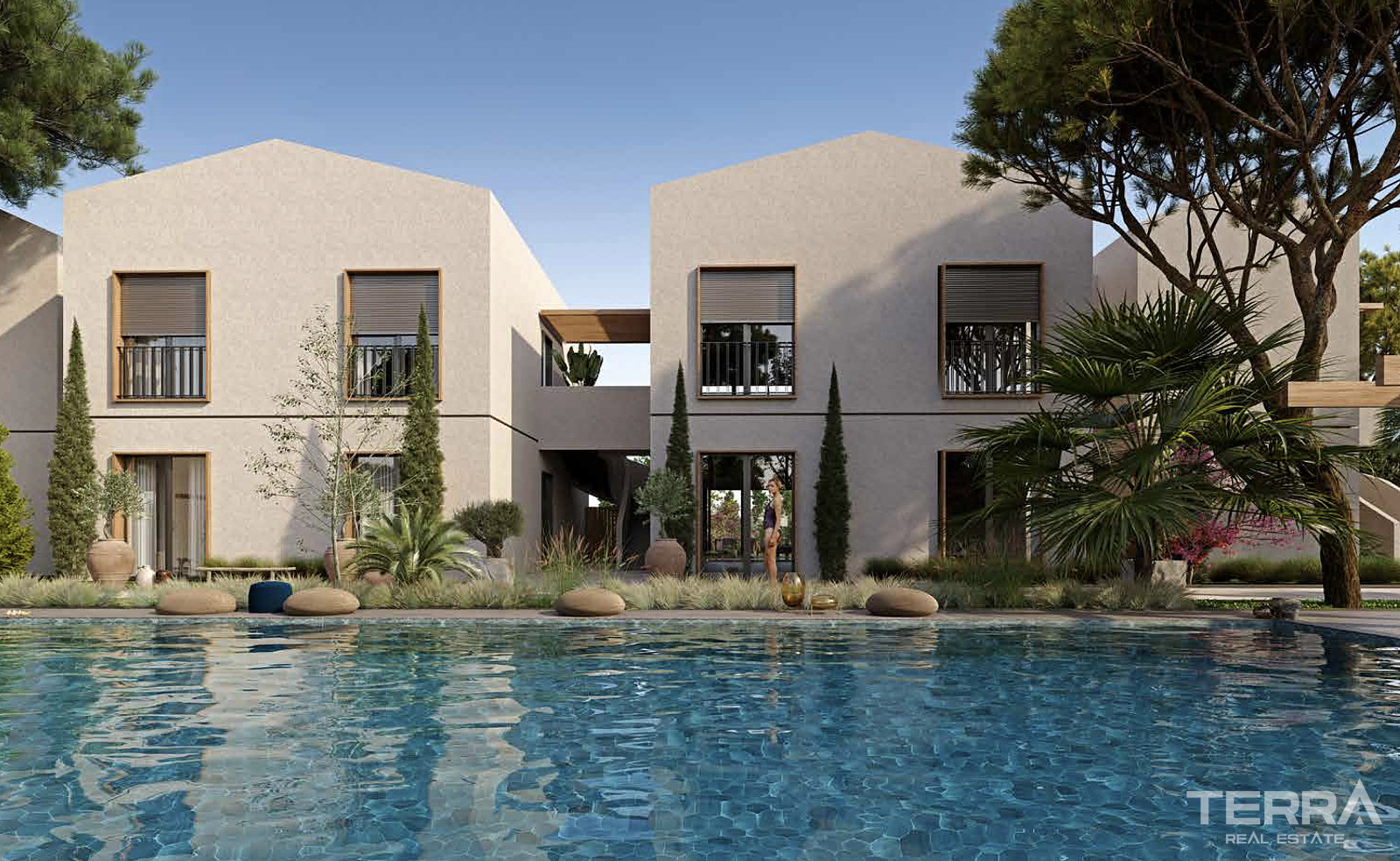 İzmir, Çeşme'de Alaçatı'ya Yakın Satılık Modern Daireler