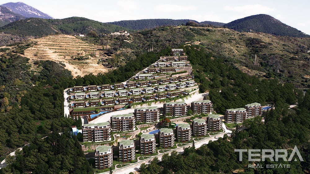 Villen zu verkaufen in der Granada Residence in Alanya, Kargicak - 5961