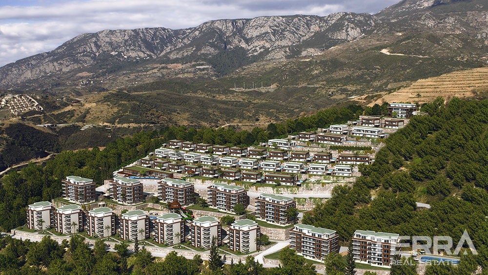 Villen zu verkaufen in der Granada Residence in Alanya, Kargicak - 5972