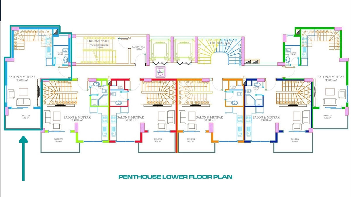 Вторичная квартира в Lotus Residence, Авсаллар, Алания, Турция - 111604