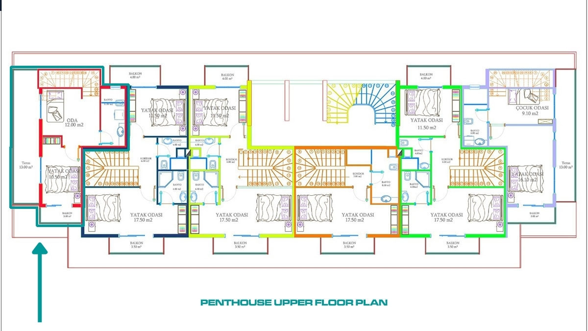 Вторичная квартира в Lotus Residence, Авсаллар, Алания, Турция - 111603