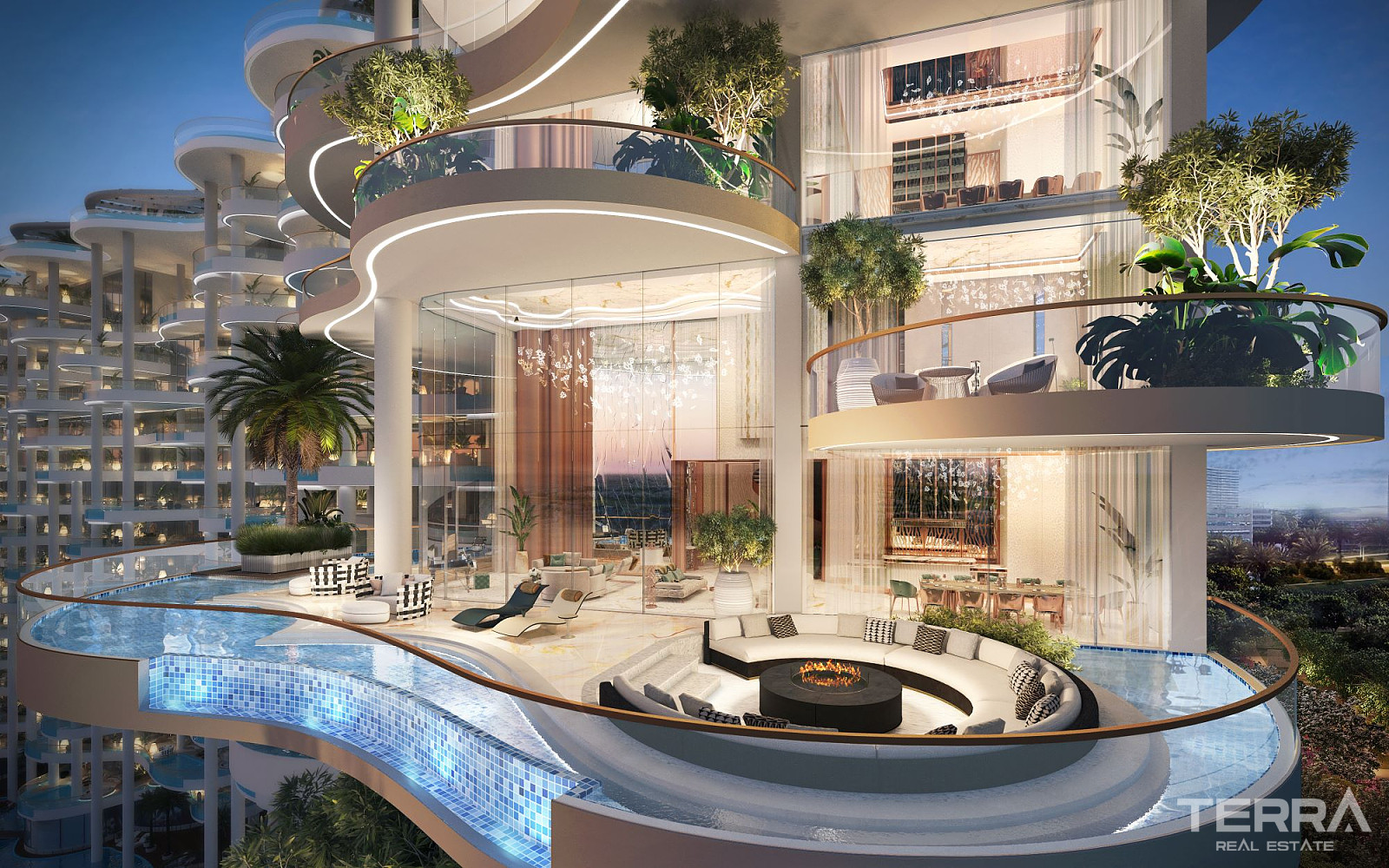 Eksklusive leiligheter med private basseng til salgs i Al Safa Dubai - 111760
