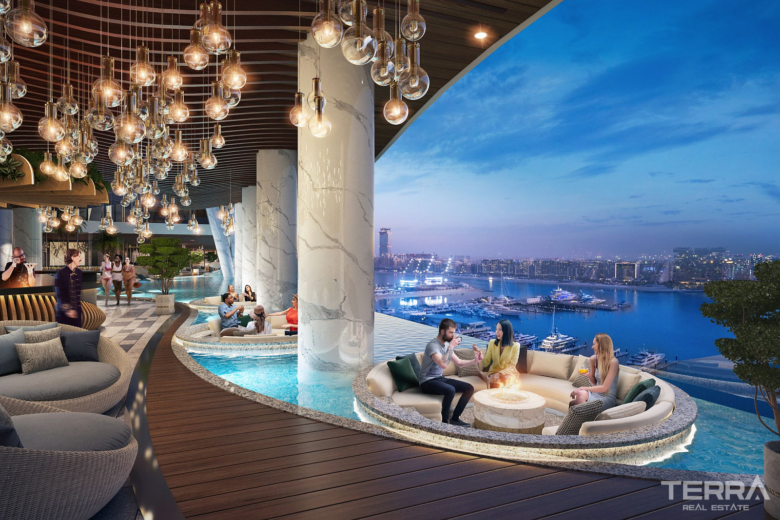 Leiligheter ved vannet i Dubai Harbour, De forente arabiske emirater - 111836