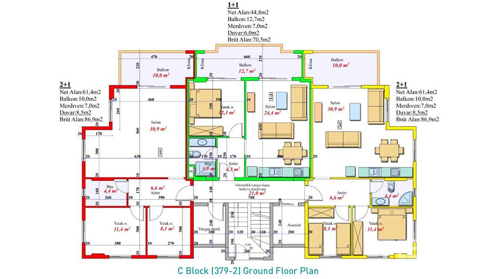 Apartments in Alanya Avsallar at affordable prices - 6016
