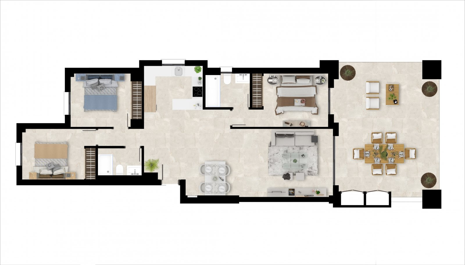 Sea View Apartments for Sale in Casares Costa, Malaga - 112253