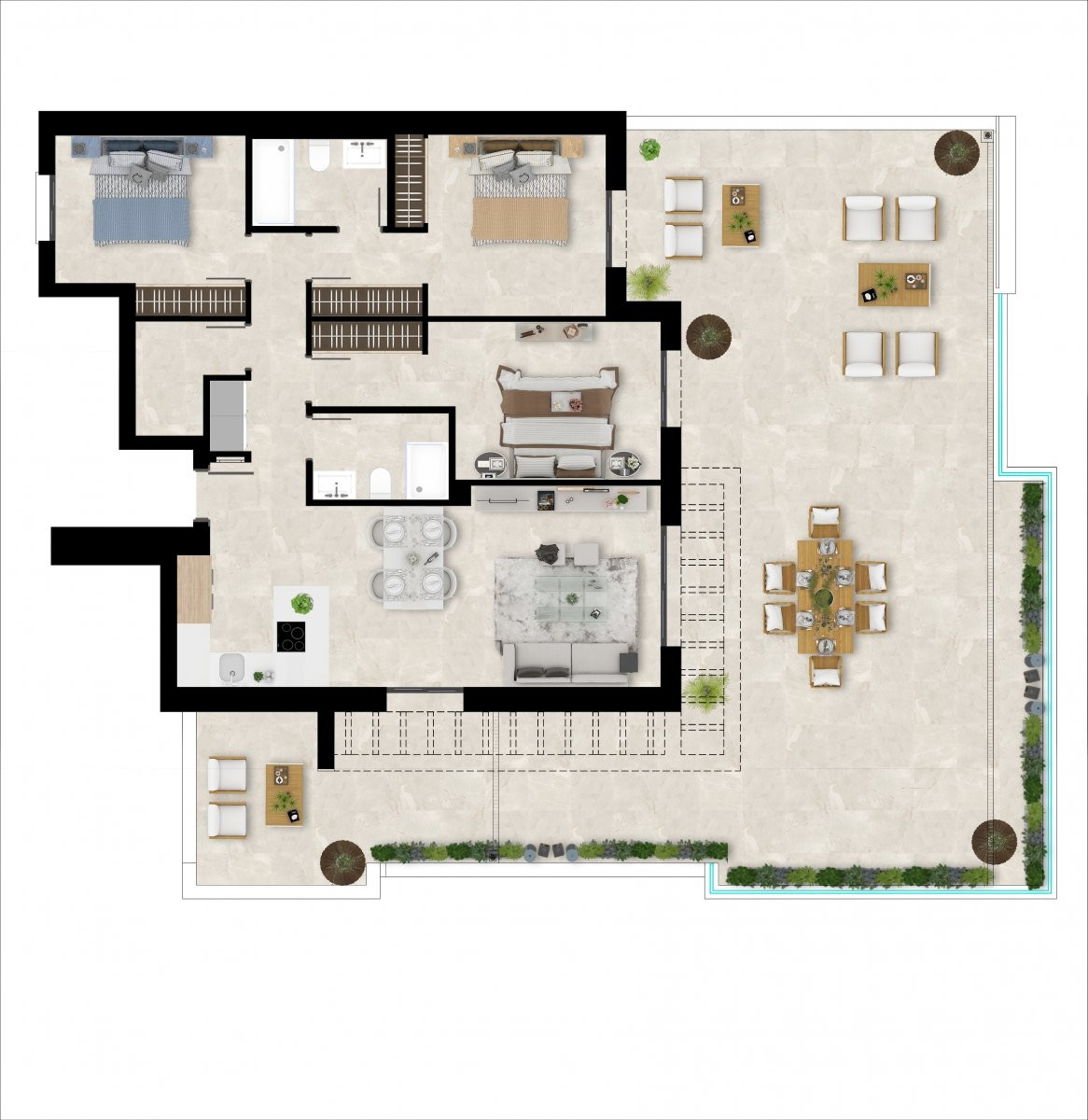 Sea View Apartments for Sale in Casares Costa, Malaga - 112256