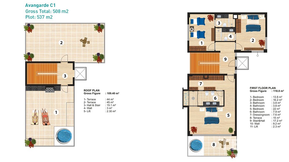 Luxury villas in Alanya Admiral Premium Residence - 6040