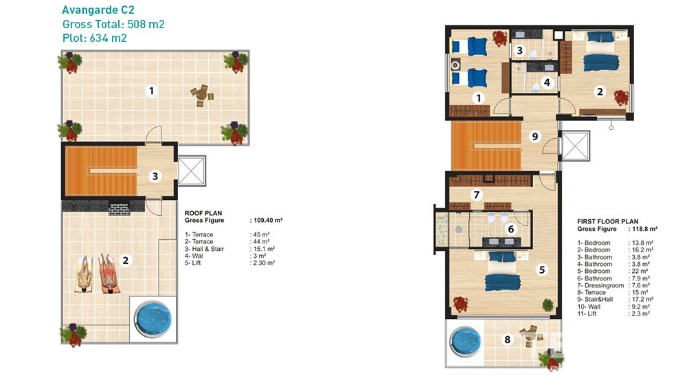 Luxury villas in Alanya Admiral Premium Residence - 6042