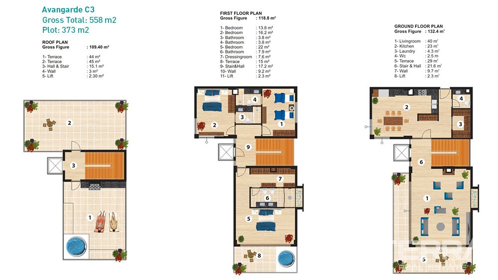 Luxury villas in Alanya Admiral Premium Residence - 6043