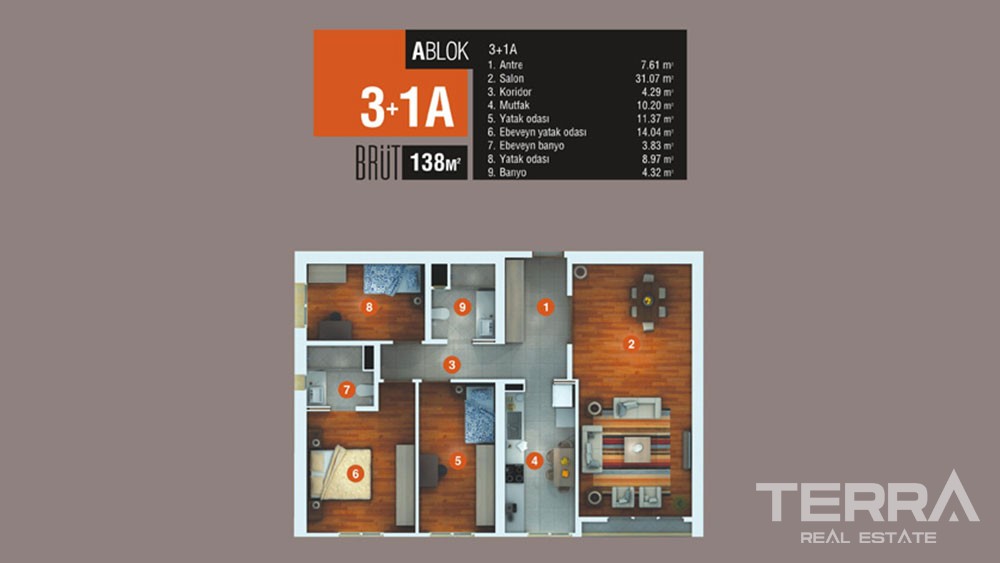 Istanbul Apartments for Sale in Esenyurt Istanbul - 6103