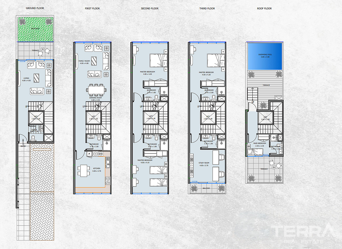 Townhouses with Private Pools for Sale in Abu Dhabi, UAE - 112789