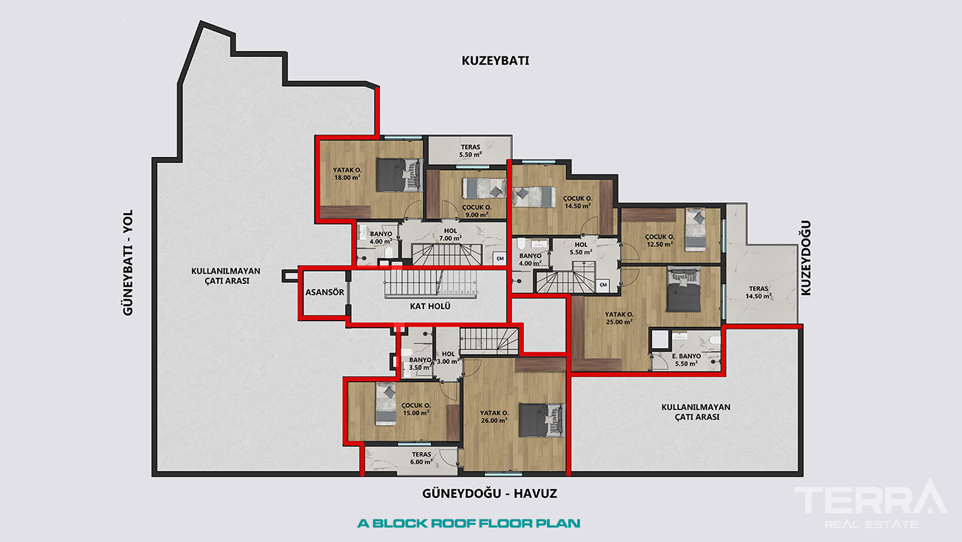 Leiligheter til salgs i Antalya sentrum, Muratpaşa, Tyrkia - 113228