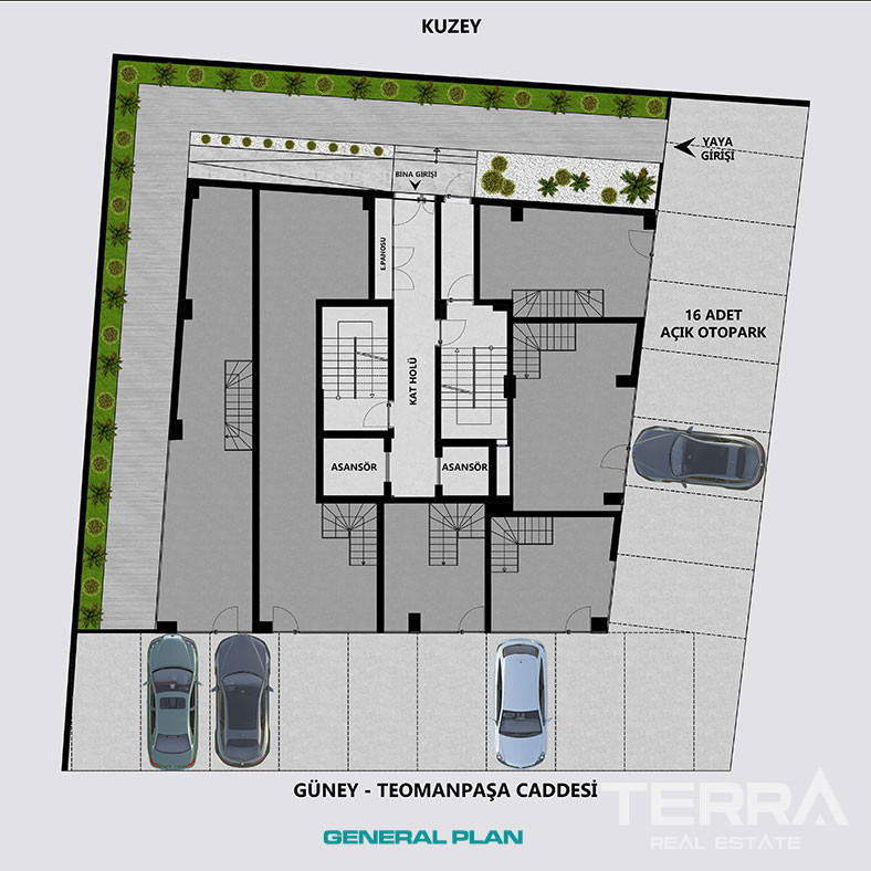 Leiligheter til salgs i Antalya sentrum, Muratpaşa, Tyrkia - 113243