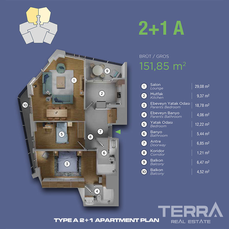Merinäköala-asuntoja myynnissä Kartalissa, Istanbulissa - 113302