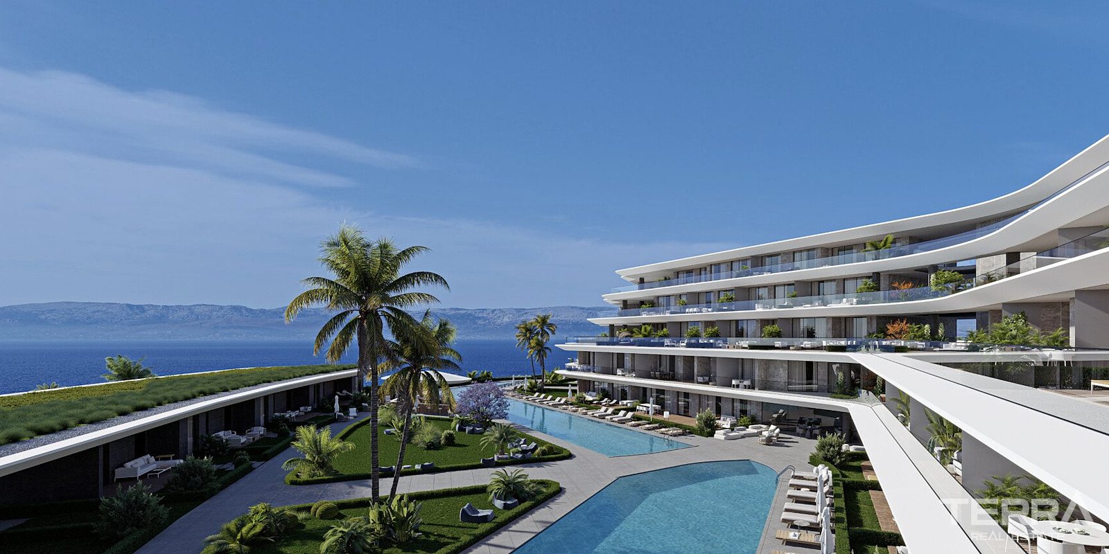 Havsnära lägenheter till salu i Çeşme, İzmir, Turkiet