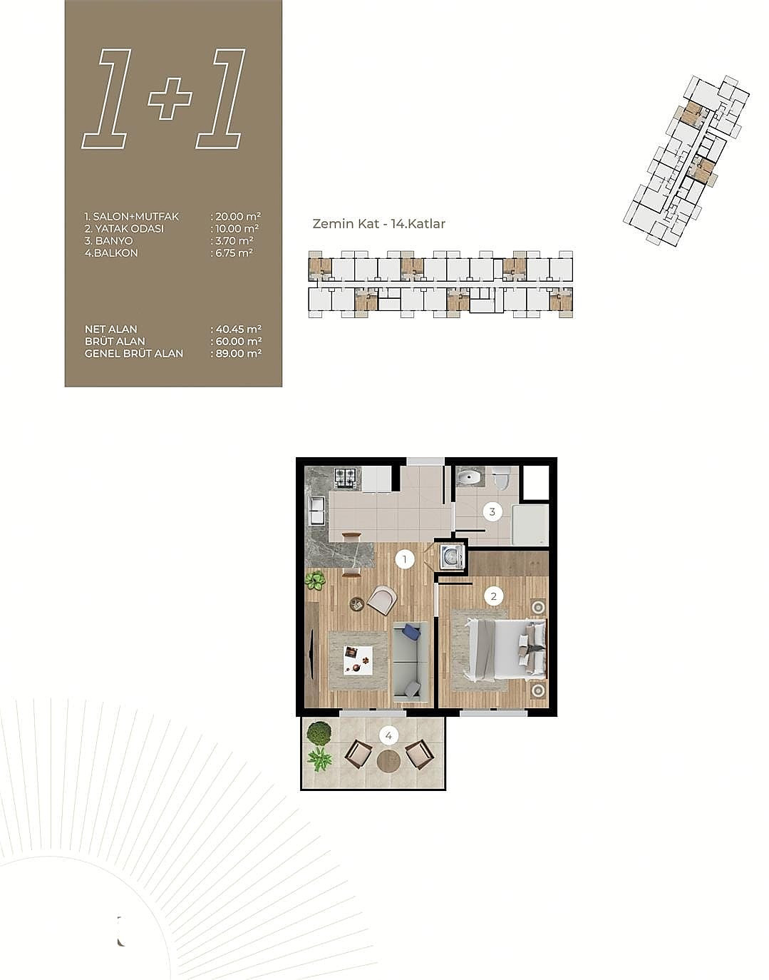 Leiligheter til salgs i Bornova, İzmir i Tyrkia - 113605