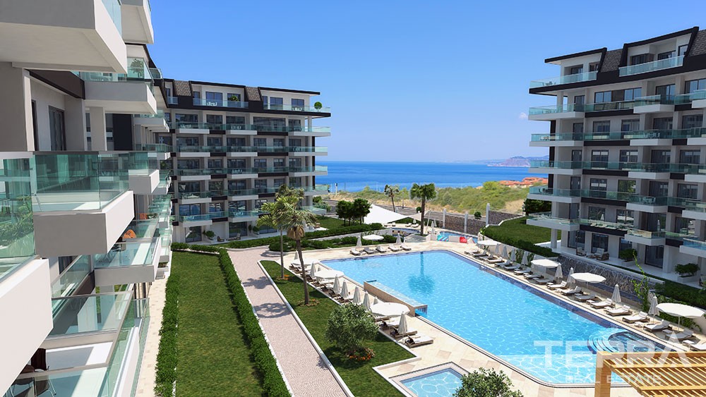 Luxury sea view apartments in Alanya, Kargicak - 6200