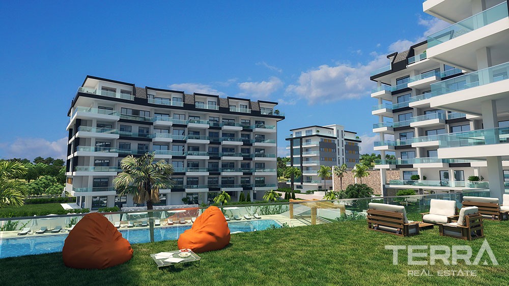 Luxury sea view apartments in Alanya, Kargicak - 6206