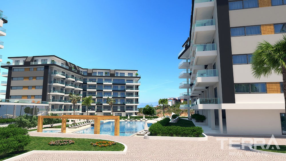 Luxury sea view apartments in Alanya, Kargicak - 6207