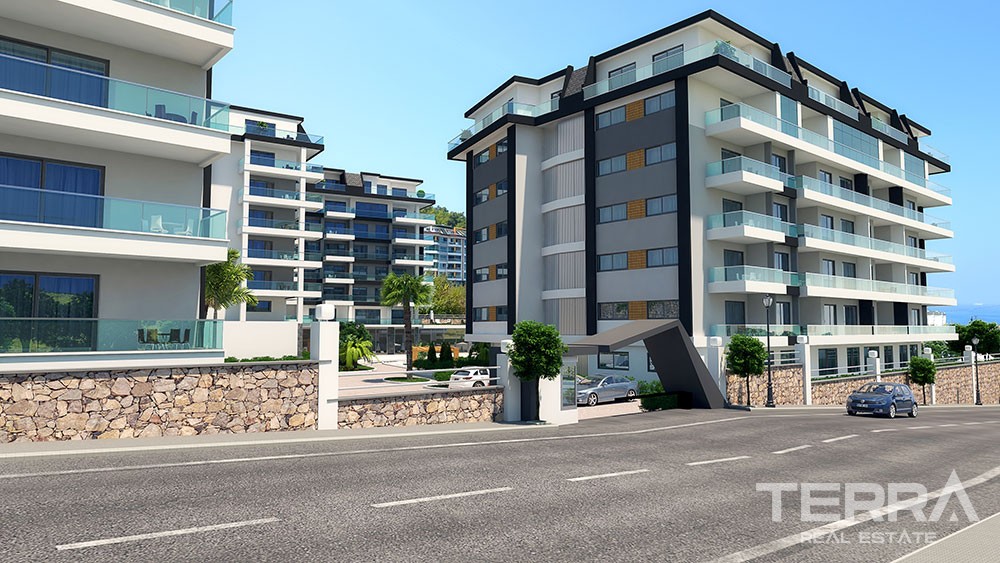 Luxury sea view apartments in Alanya, Kargicak - 6212