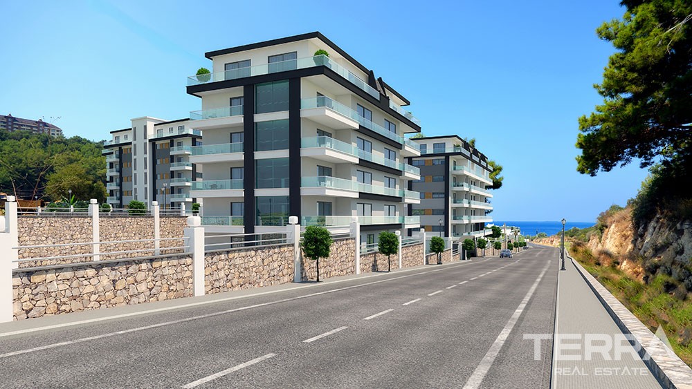 Luxury sea view apartments in Alanya, Kargicak - 6217