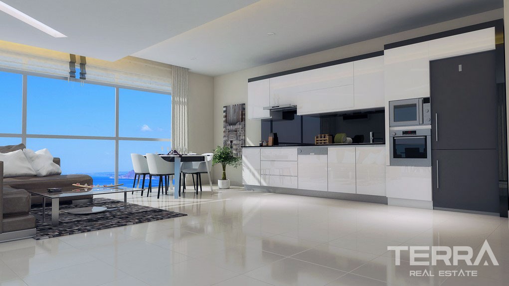 Luxury sea view apartments in Alanya, Kargicak - 6223