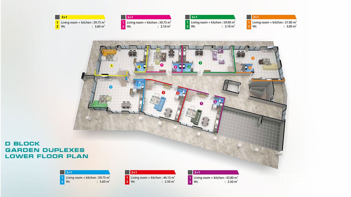 Luxury sea view apartments in Alanya, Kargicak - 6241