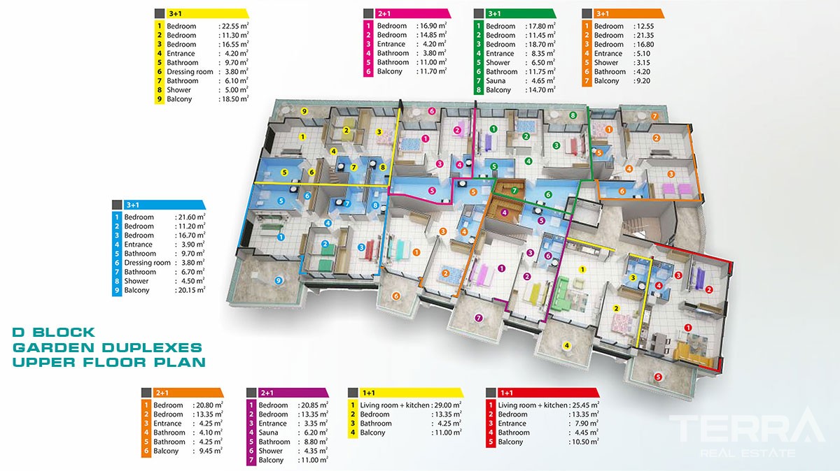 Luxury sea view apartments in Alanya, Kargicak - 6242