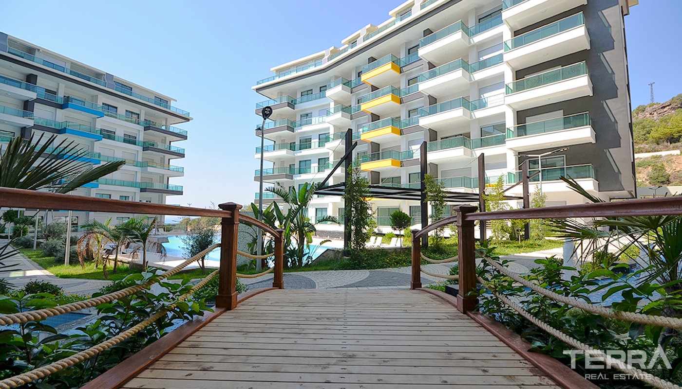 Luxury sea view apartments in Alanya, Kargicak - 15182