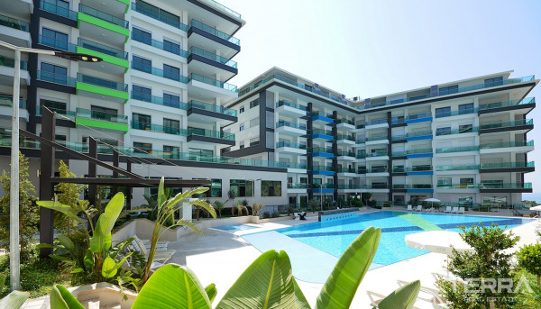 Luxuswohnungen mit Meerblick in Alanya, Kargicak