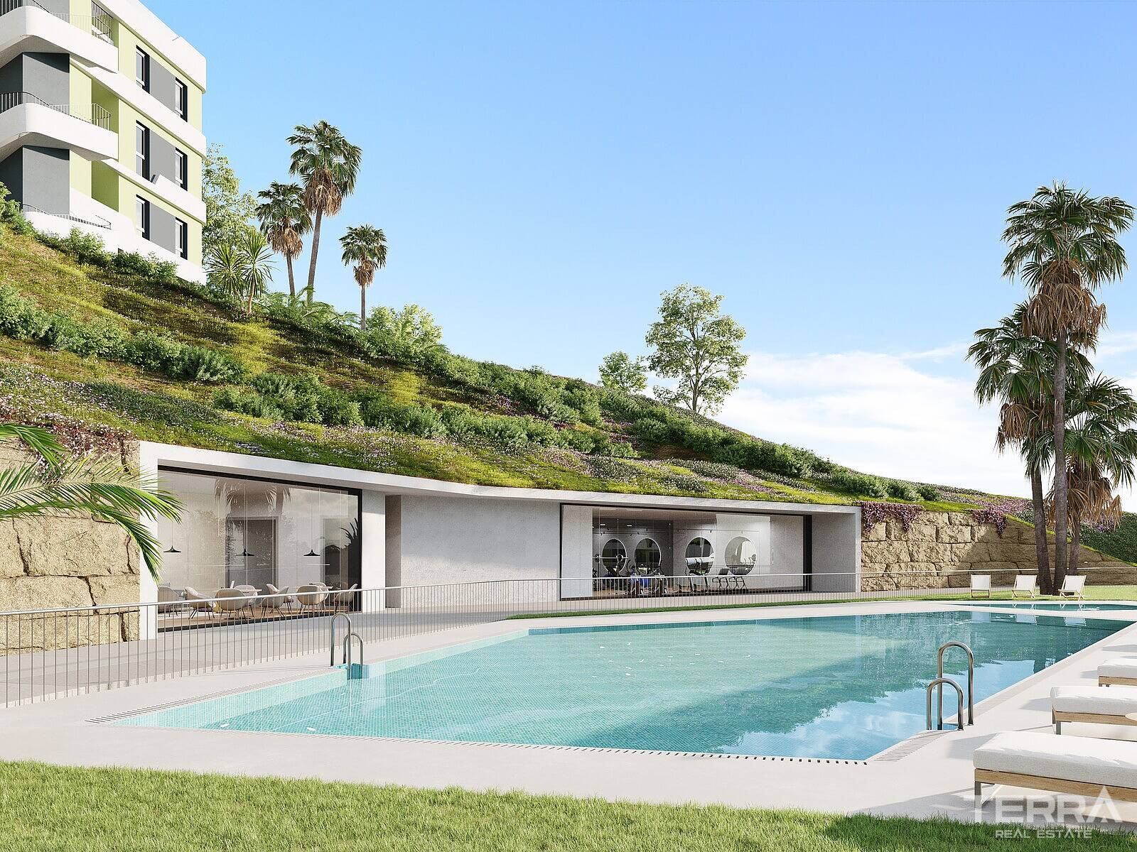 Leiligheter med havutsikt til salgs i Mijas på Costa del Sol, Spania - 113845