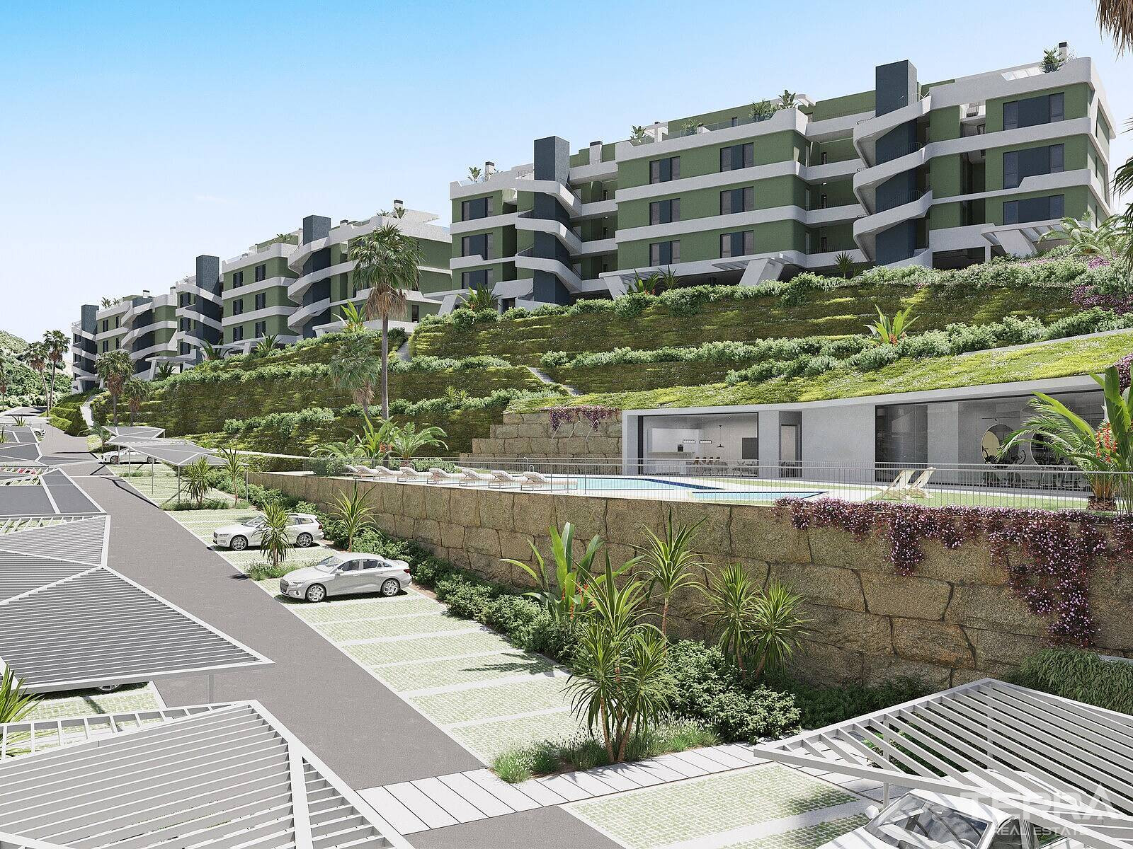 Leiligheter med havutsikt til salgs i Mijas på Costa del Sol, Spania - 113847