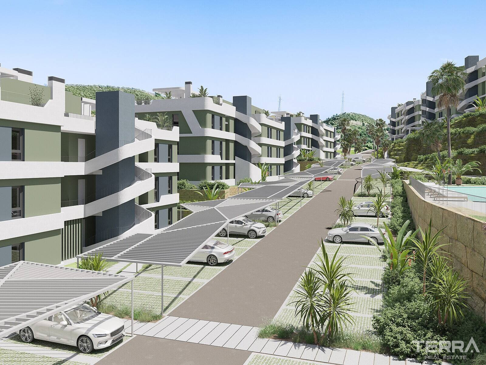 Leiligheter med havutsikt til salgs i Mijas på Costa del Sol, Spania - 113848