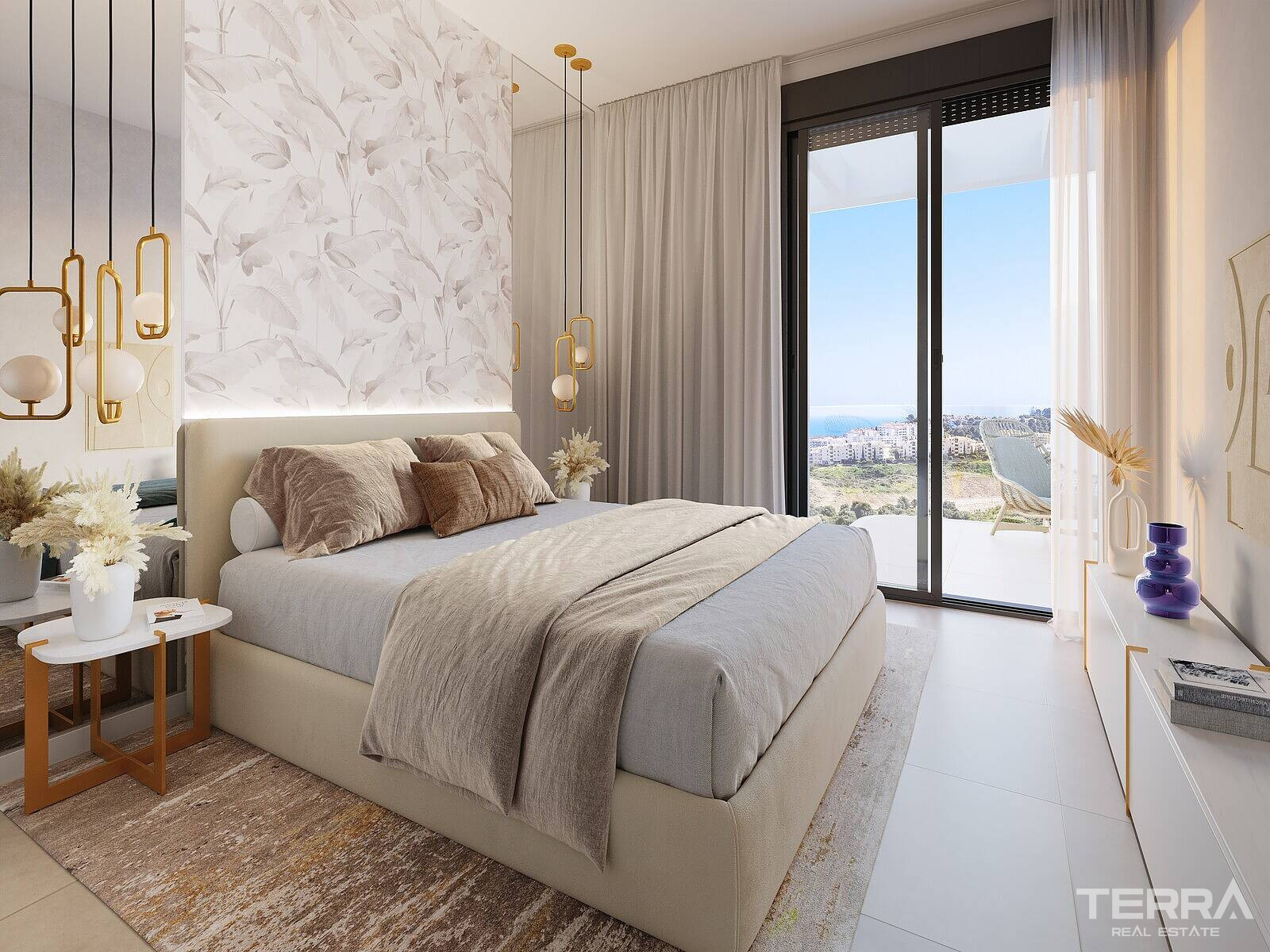 Leiligheter med havutsikt til salgs i Mijas på Costa del Sol, Spania - 113858