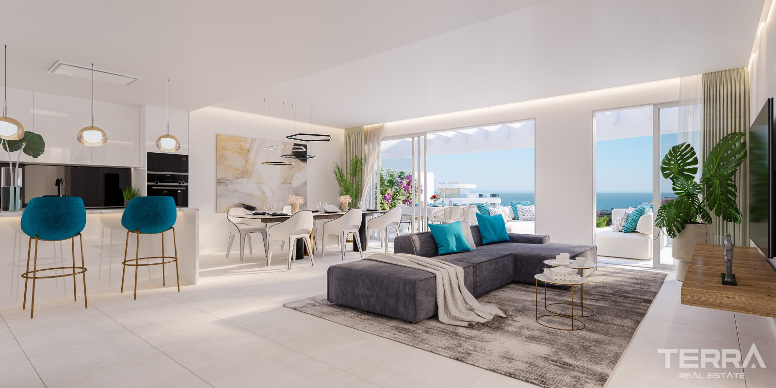 Apartments with Sea View for Sale in Málaga, La Cala de Mijas, Spain - 113940