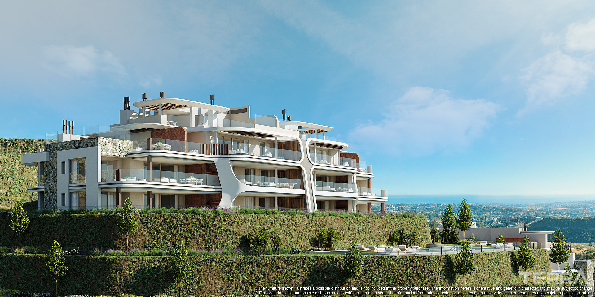Málaga, Benahavis, Country Club'ta Satılık Göl Manzaralı Daireler - 113949
