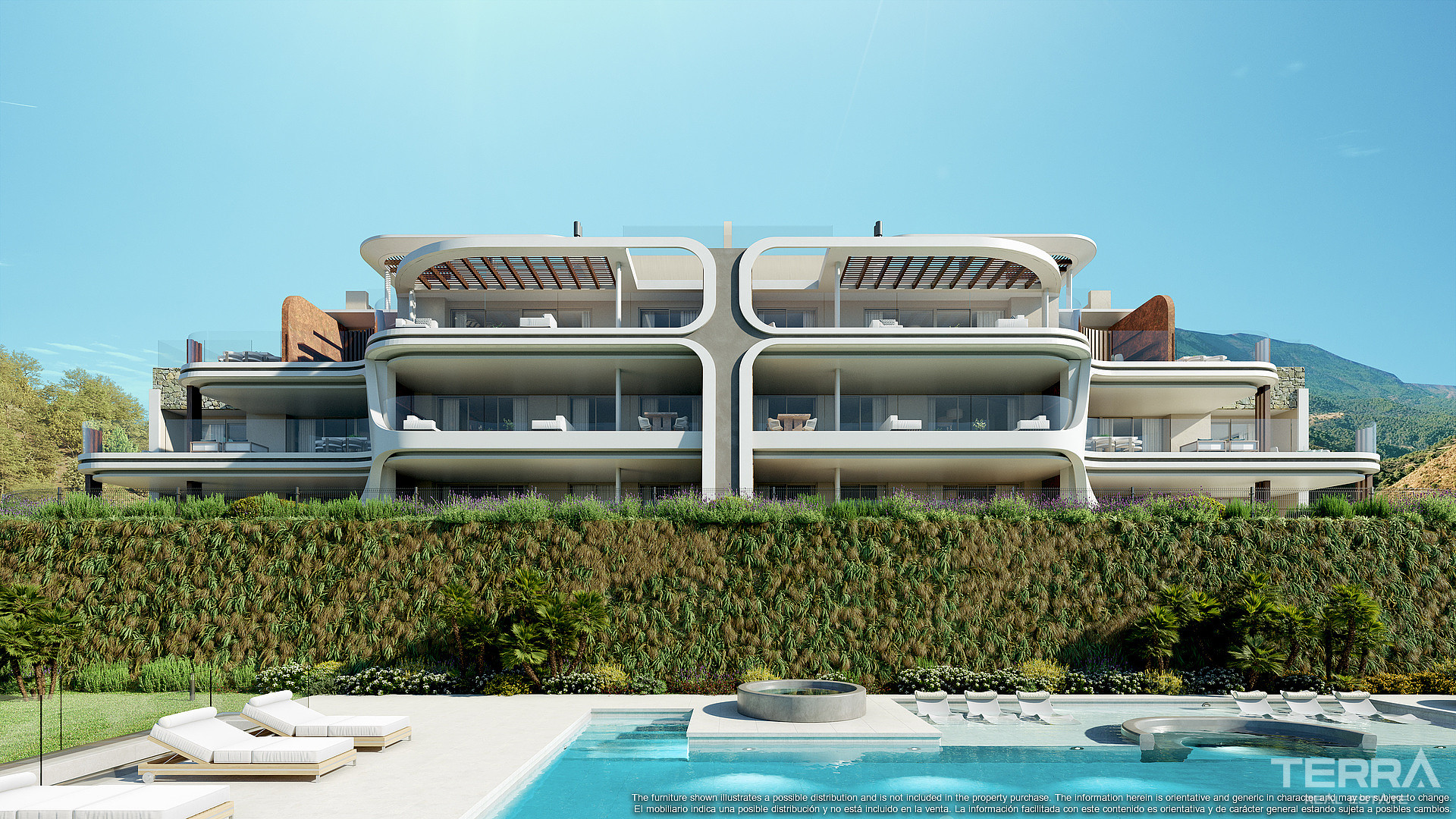 Málaga, Benahavis, Country Club'ta Satılık Göl Manzaralı Daireler - 113951