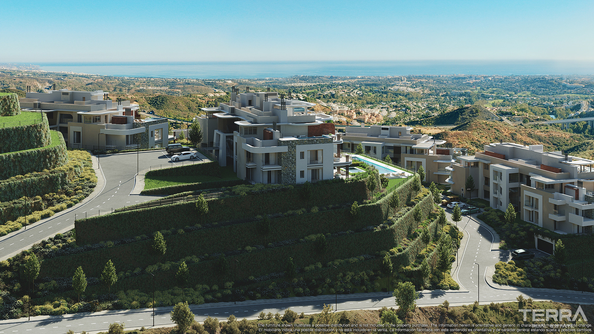 Málaga, Benahavis, Country Club'ta Satılık Göl Manzaralı Daireler - 113954