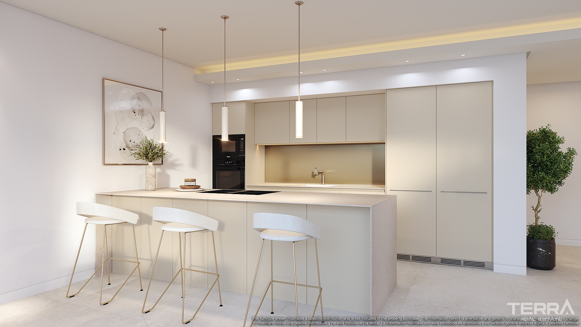 Málaga, Benahavis, Country Club'ta Satılık Göl Manzaralı Daireler - 113957