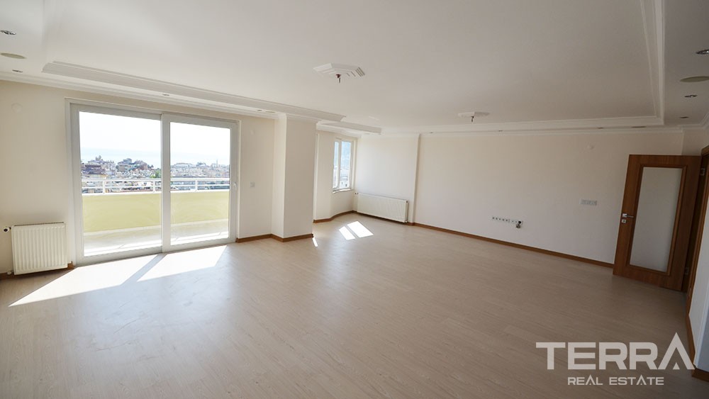 Large penthouse apartments in Alanya City with castle and sea view - 6264