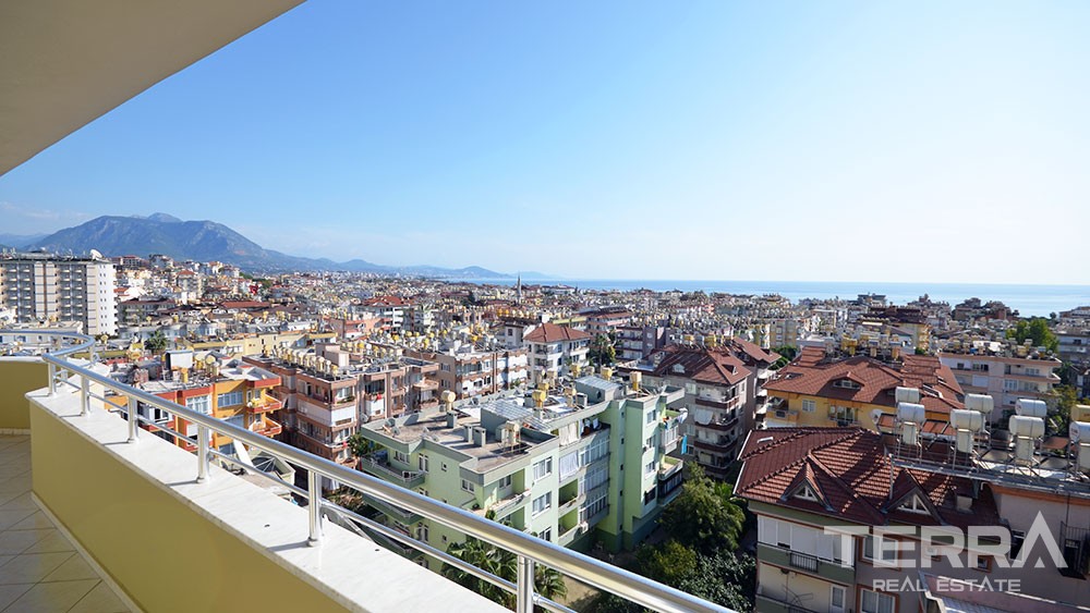 Large penthouse apartments in Alanya City with castle and sea view - 6285