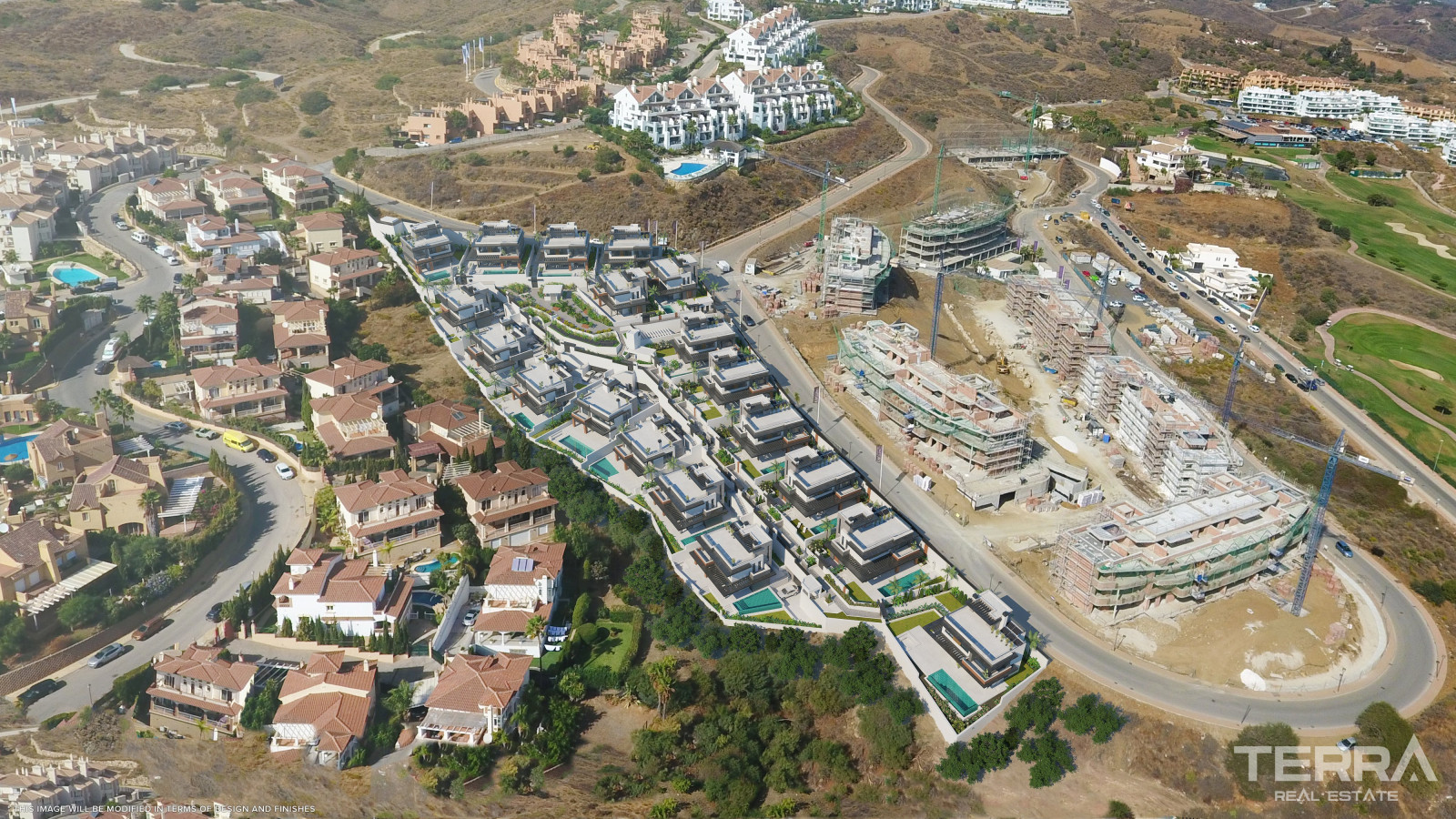 Villen zum Verkauf nahe Golfplatz in Mijas, Málaga, Spanien - 114112